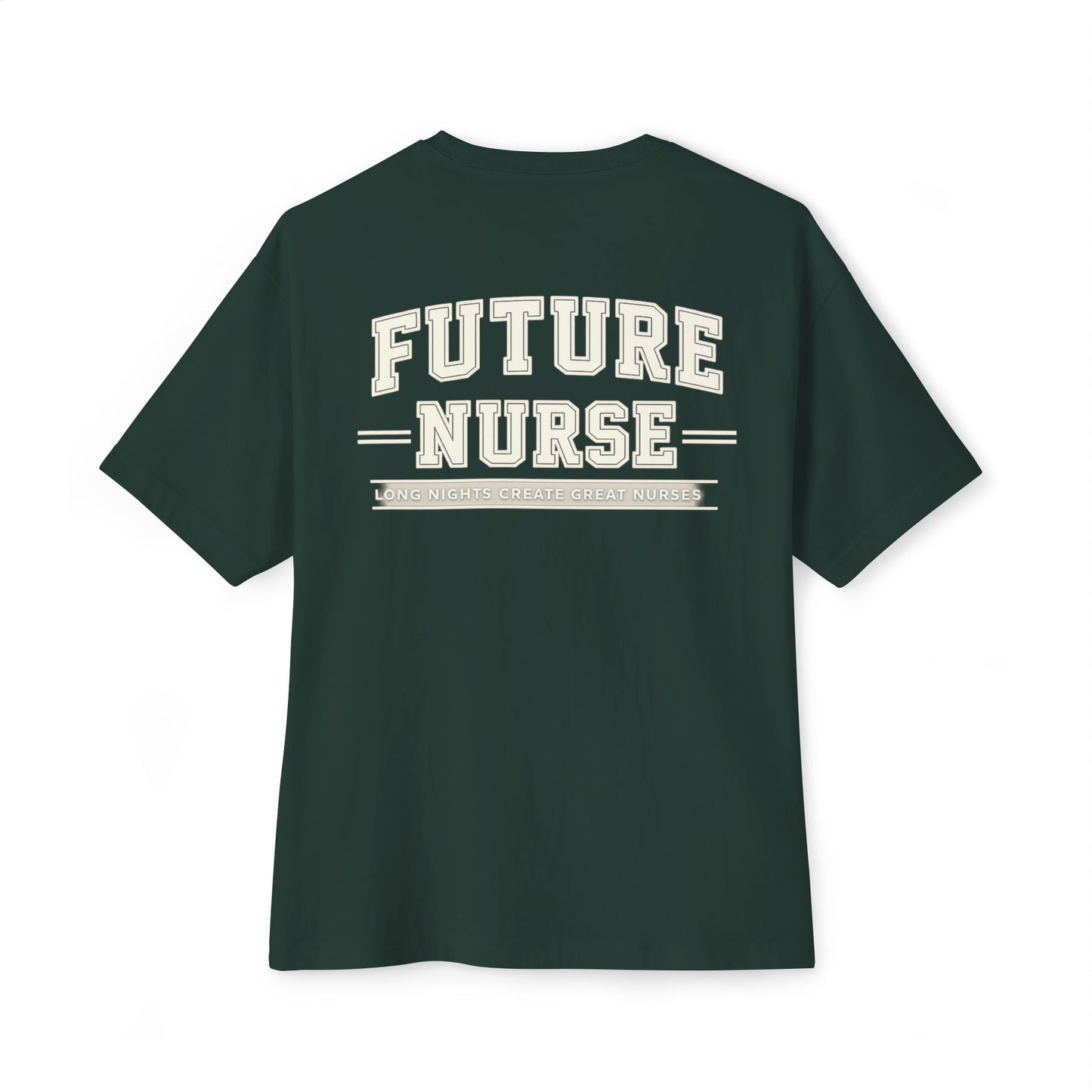 Future Nurse Tee — 'NURSE WORLD' Chest Logo, Back 'FUTURE NURSE' Inspirational Shirt
