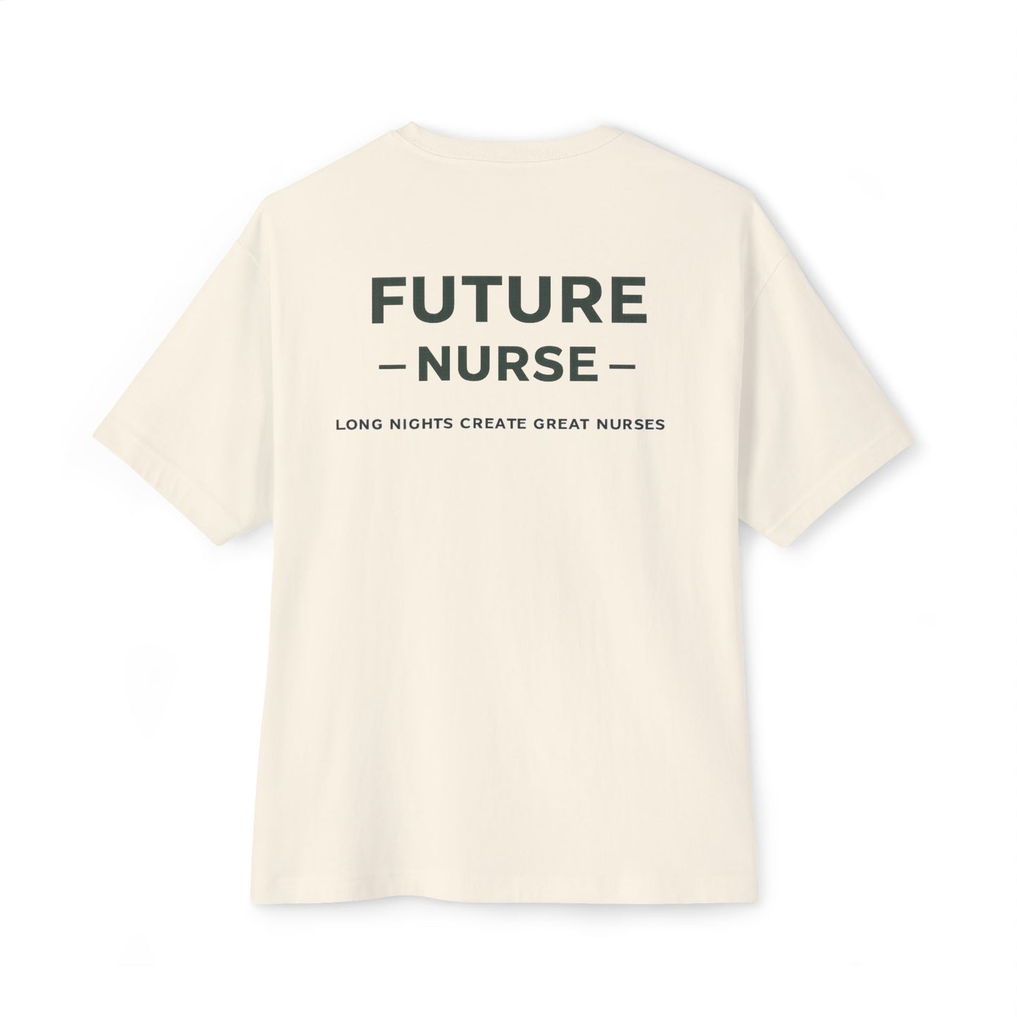 Future Nurse Tee — 'NURSE WORLD' Chest Logo, Back 'FUTURE NURSE' Inspirational Shirt