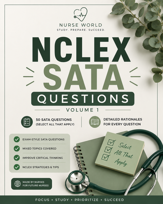 NCLEX SATA Questions Vol. 1